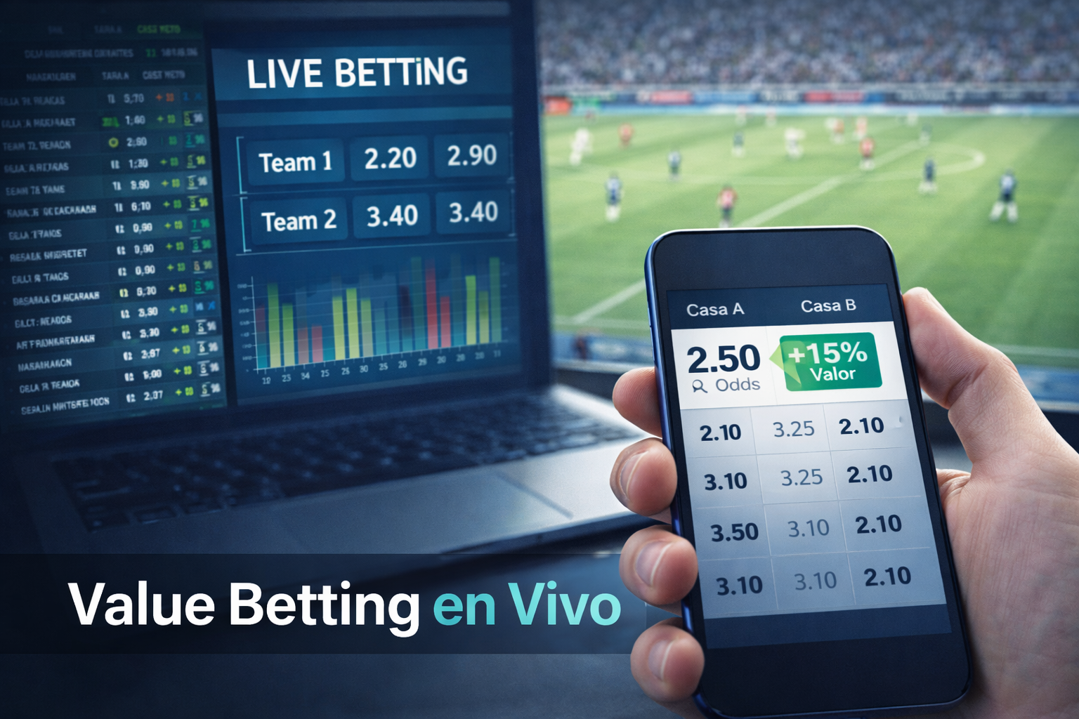 Value betting en apuestas en vivo - Sistema automatizado de detección de valor en directo