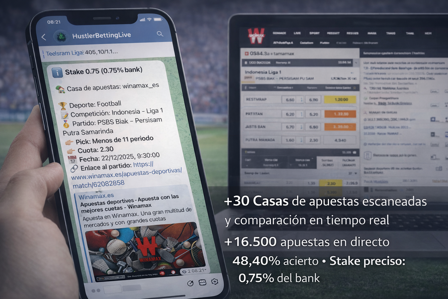 Software de Apuestas Deportivas en Directo por Telegram – Automatiza tu Rentabilidad con Value Betting (2025)